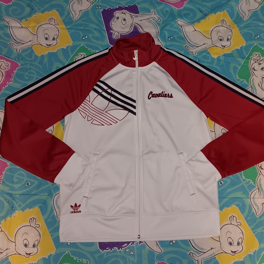 Adidas Trefoil Cleveland Cavaliers Track Jacket Vintage Basketball Jersey